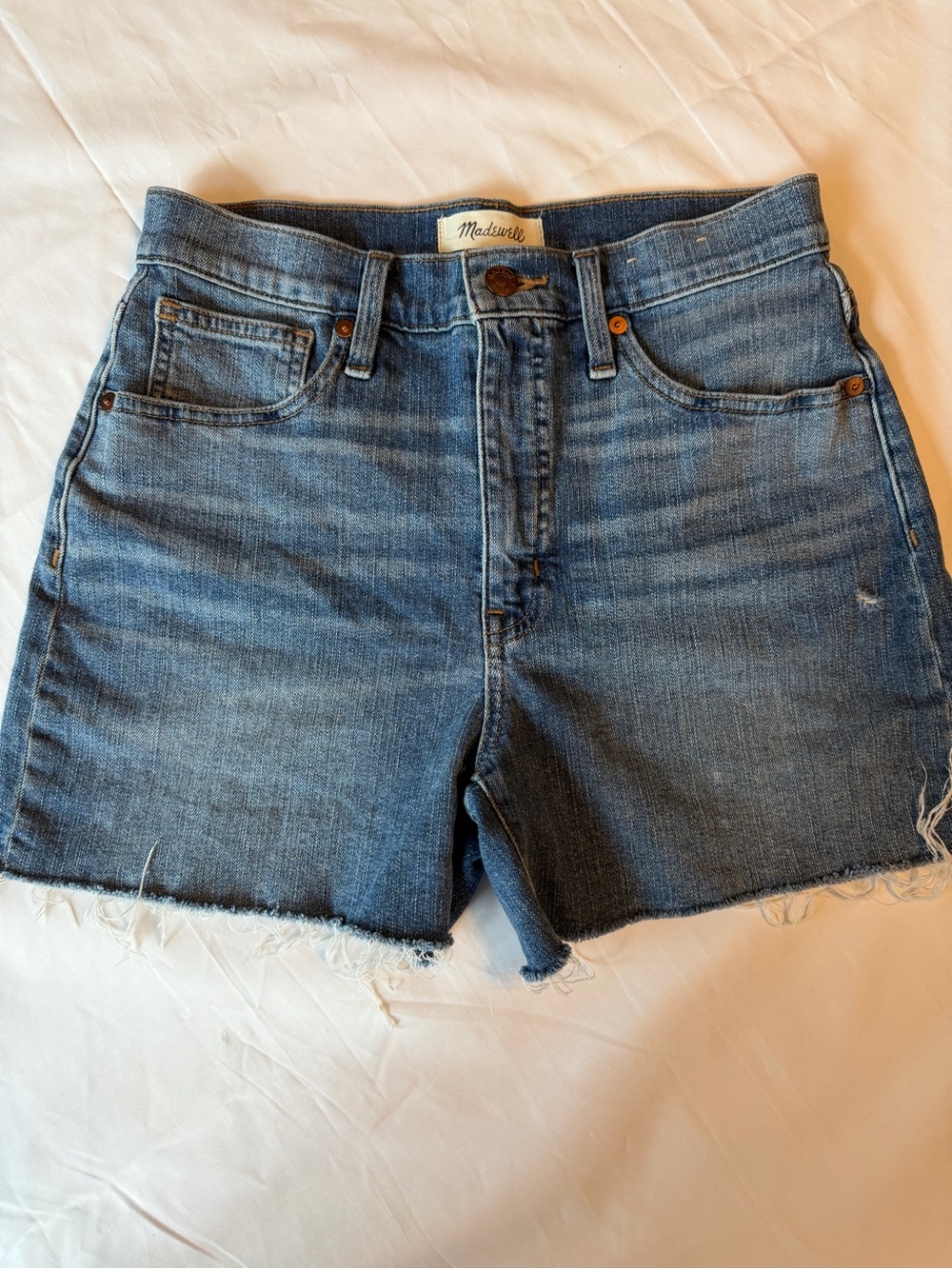 Madewell Women’s High rise denim shorts size 25